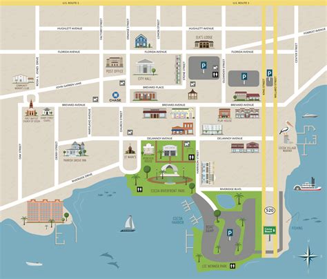cocoa village fl map.